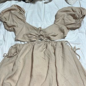 sky to moon, beige dress